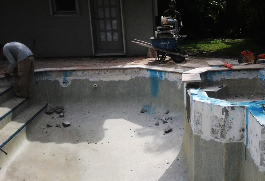 guy working with pavers